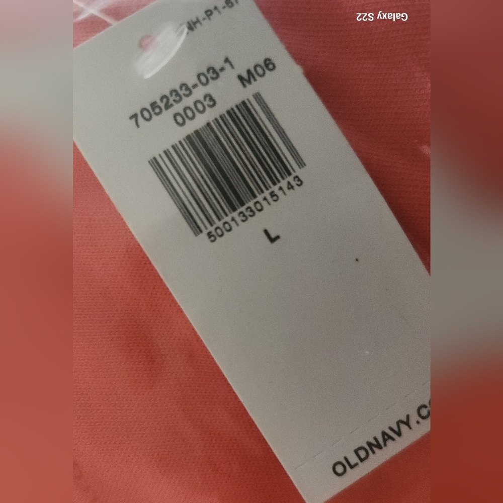 OLD NAVY Vintage Mini T-Shirt Dress Relaxed Fit Coral Crewneck Sleeveless NWT LG - Picture 12 of 13